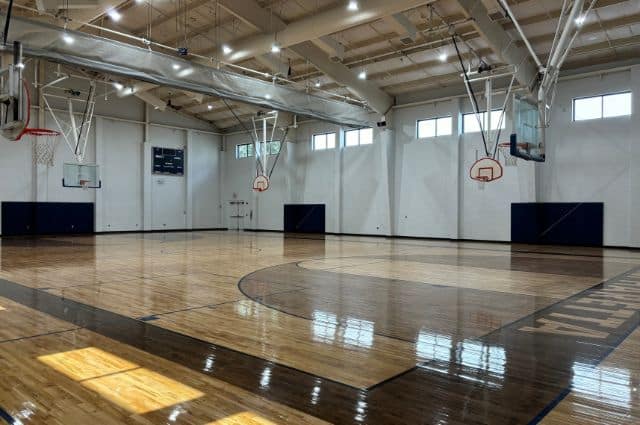 Alpharetta Community Center indoor basketball court in Wills Park