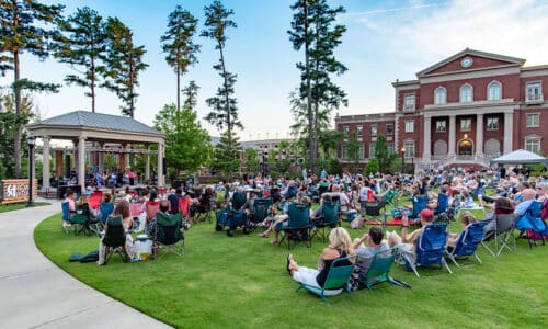 A live music performance on Brooke Street Park in Alpharetta.