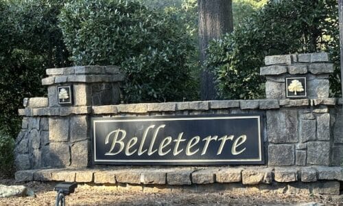 Belleterre neighborhood sign in Milton