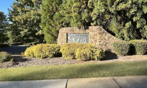 Gates Mill front entrance sign