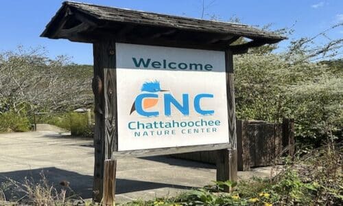 Entrance of Chattahoochee Nature Center in Roswell