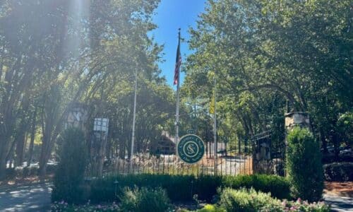 Entrance of Country Club of The South neighborhood in Johns Creek