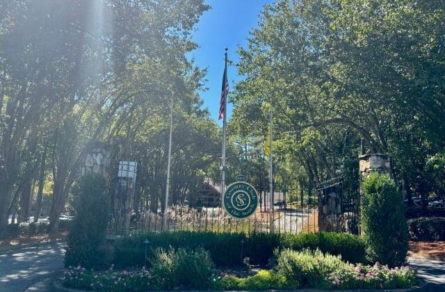 Entrance of Country Club of The South neighborhood in Johns Creek