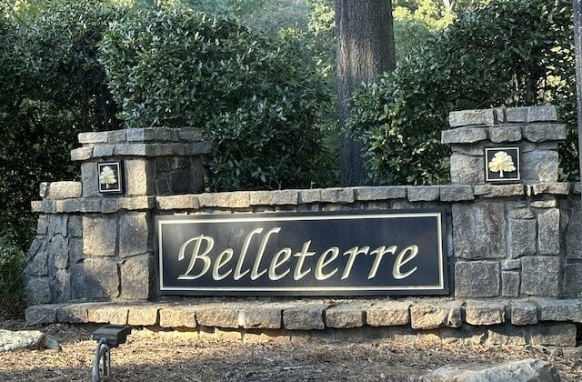 Belleterre neighborhood sign in Milton