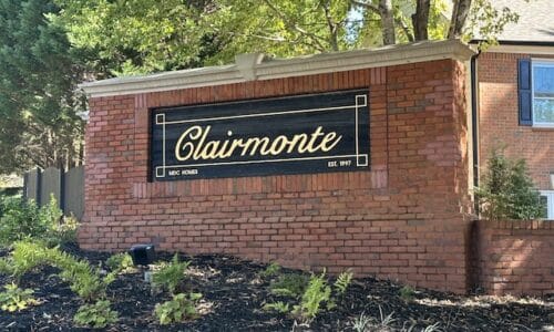 Clairmonte neighborhood sign