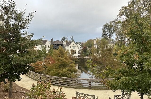 Path behind Voysey neighborhood in Alpharetta, Georgia