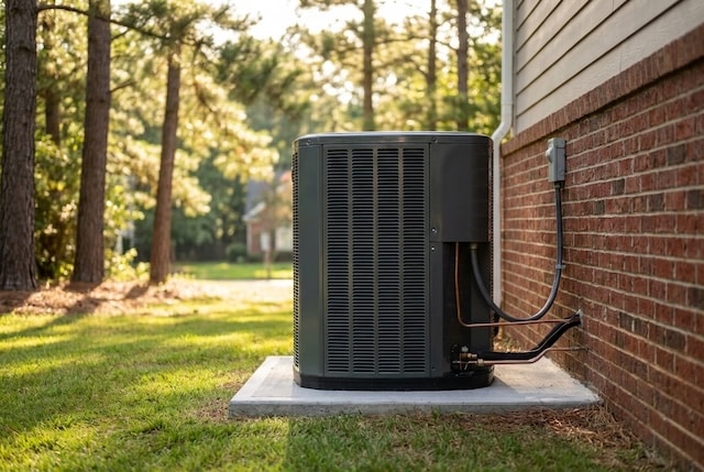 HVAC system outside of house