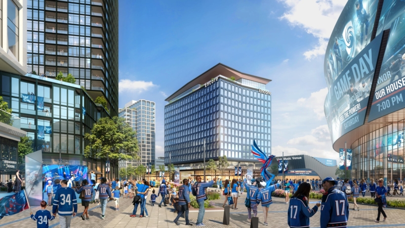 Rendering of North Point Mall redevelopment